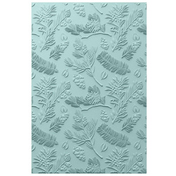 SIZZIX - 3D Textured Impressions Embossing Folder - Cosmopolitan, Pines by 49 and Market