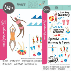 SIZZIX Stempel + Stnzform - Synchronized Swimmers