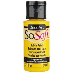 SOSOFT Acryl-Bekleidungsfarbe 30ml  Bright Yellow