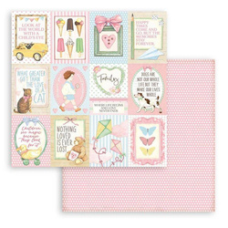 STAMPERIA 30x30cm doppelseitig Scrapbooking Papier 250g, Daydream kleine Karten