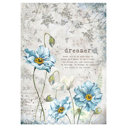 STAMPERIA A4 Reispapier Decoupage Bastelpapier, Dreamer