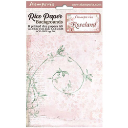 STAMPERIA A6 Reispapier Decoupage Bastelpapier, Roseland