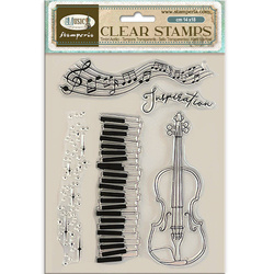 STAMPERIA Clear Stamps - Music Cello Instrumente