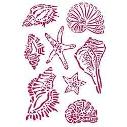 STAMPERIA Mixed Media Schablone STENCIL - Muscheln von Sea Dreams