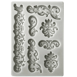 STAMPERIA SILIKONFORM Silikon Form Mold Mould Dekor Soap Decoupage, Einfassungen und Ornamente