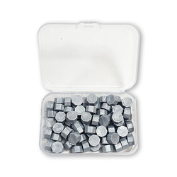 STAMPERIA - Wachsperlen - Wax beads - Wachs-Set - helles Silber 20 g