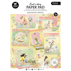 STUDIO LIGHT 12Blatt A4 Papierset + Elemente Scrapbooking Papier, Blooming Spring