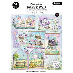 STUDIO LIGHT 12Blatt A4 Papierset + Elemente Scrapbooking Papier, Spring Serenade