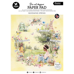 STUDIO LIGHT 20Blatt A4 Papierset + Elemente Scrapbooking Papier, Blooming Spring