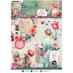 STUDIO LIGHT 20Blatt A5 Elemente Scrapbooking Papier - Sending You Love