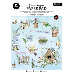 STUDIO LIGHT 32Blatt A4 Papierset + Elemente Scrapbooking Papier Garden season