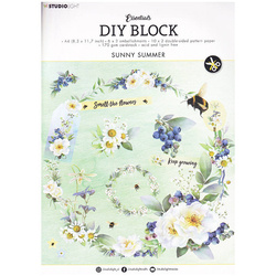 STUDIO LIGHT 32Blatt A4 Papierset + Elemente Scrapbooking Papier  Sunny summer