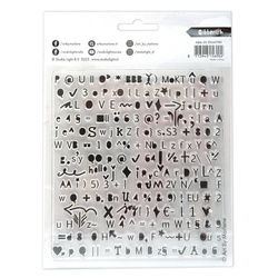 STUDIO LIGHT Clear Stamps Stempel Motivstempel, Gibberish - Buchstaben, Ziffern, Zeichen