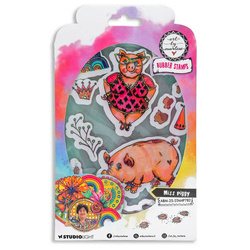 STUDIO LIGHT Sammelstempel Gummi Stempel Motivstempel, Miss Piggy