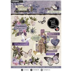 STUDIO LIGHT - Scrapbooking Papierelemente A5 - Die cut Paper Pad - Grunge Collection