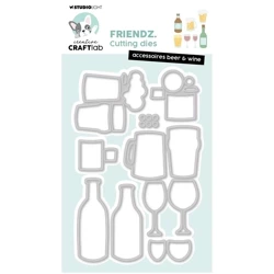 STUDIO LIGHT - Stanzform Präge Stanzschablone Cutting Die - Accessoires beer & wine