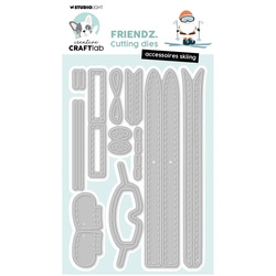 STUDIO LIGHT - Stanzform Präge Stanzschablone Cutting Die - Accessoires skiing Friendz