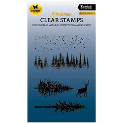 STUDIO LIGHT Transparent Stempel Motivstempel Clear Stamp  Forest elements