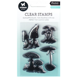 STUDIO LIGHT Transparent Stempel Motivstempel Clear Stamp, Mushrooms Pilze