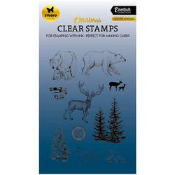 STUDIO LIGHT Transparent Stempel Motivstempel Clear Stamp Winter animals
