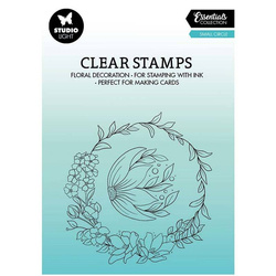 STUDIO LIGHT - Transparenten Stempel -  Small Circle Blumengirlande