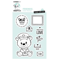 STUDIO LIGHT - Transparenter Motivstempel Clear Stamp - Made with love