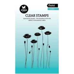 STUDIO LIGHT - Transparenter Stempel - Poppies