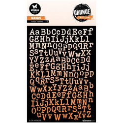 STUDIOLIGHT Mixed Media Schablone STENCIL Decoupage Scrapbooking Grungy Alphabet