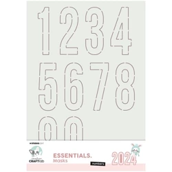 STUDIOLIGHT Mixed Media Schablone STENCIL für Decoupage Scrapbooking - Numbers cyfry