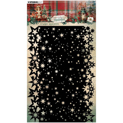 STUDIOLIGHT Mixed Media Schablone STENCIL für Decoupage Scrapbooking -  Starry borders Sterne