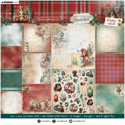 STUDIOLIGHT Set 12 Blatt 30x30cm doppelseitig Scrapbooking Papier - Festive Nostalgia