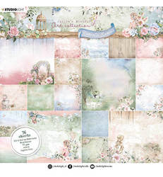 STUDIOLIGHT Set 36Blatt 20x20cm doppelseitig Scrapbooking Papier, Background Romantic Moments