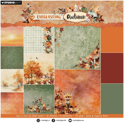 STUDIOLIGHT Set 36Blatt 20x20cm doppelseitig Scrapbooking Papier,  Everlasting Autumn