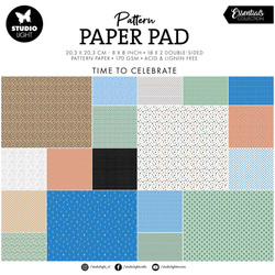 STUDIOLIGHT Set 50Blatt 20x20cm doppelseitig Scrapbooking Papier, Background designs