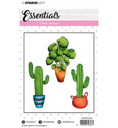 STUDIOLIGHT - Transparent Stempel - Essential Nr 308, Kaktus, Blumen