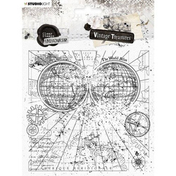 STUDIOLIGHT - Transparenten Stempel - Background Adventures Vintage Treasures, Hintergrund