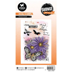 STUDIOLIGHT - Transparenten Stempel - Butterflies, Blumen, Schmetterlinge