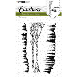 STUDIOLIGHT - Transparenten Stempel - Christmas Tree landscape,  Bäume, Weihnachtsbäume