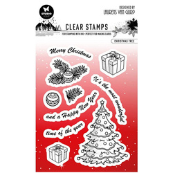 STUDIOLIGHT - Transparenten Stempel - Christmas tree, Weihnachtsbaum, Geschenke