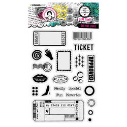 STUDIOLIGHT - Transparenten Stempel - One-way ticket, Fahrkarte
