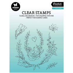 STUDIOLIGHT - Transparenten Stempel - Oval Blumen