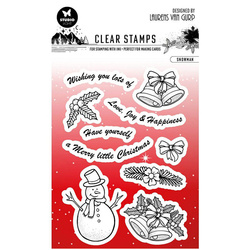 STUDIOLIGHT - Transparenten Stempel - Snowman, Schneemann, Untertitel