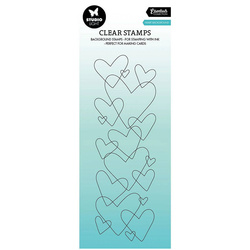 STUDIOLIGHT -Transparenter Stempel, Heart background, Herz-Hintergrund