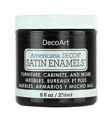 Satin Enamels Americana Dekorfarbe 236ml - Klassisch Schwarz