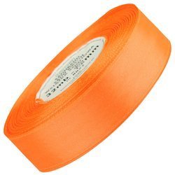Satinband 25 mm - Neon orange - 32 Meter