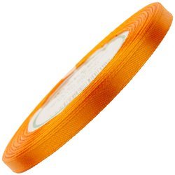 Satinband 6 mm - Orange - 32 lfm