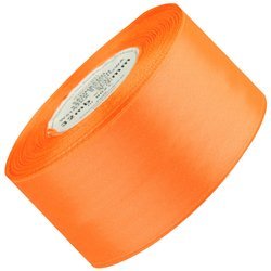 Satinband neon orange 50mm - 32mb