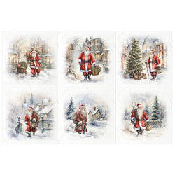 Scrapbooking-Bastelpapier-Set reis - ITD - RSM137 Weihnachtsmann