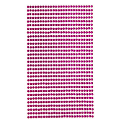 Selbstklebende Kristalle 3mm 806Stück Fuchsia