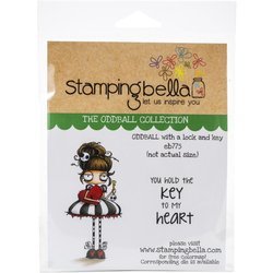 Stamp - Stamping Bella - Oddball With A Lock &amp; Key Mädchen mit einem Herz und einem Schlüssel